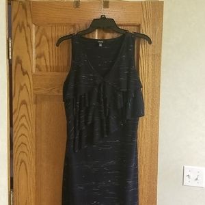 Women's med black patterned Rafaella dress